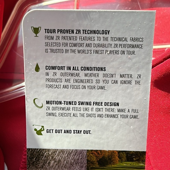 NWT Zero Restriction XS Crimson Sofia Pullover - Picture 12 of 16